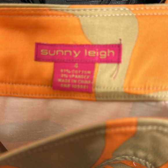 Sunny Leigh size 4 orange and tan skirt - Picture 3 of 3